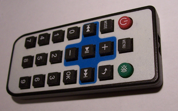 Picture of the NEC remote control