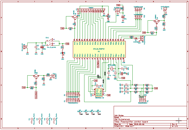 preamp controller schematic