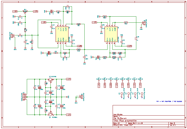 phono/riaa amplifier schematic