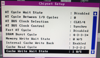 Part of the BIOS settings in the AWARD BIOS of MV035F