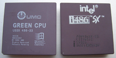 UMC U5SX 486-33 and Intel A80486SX-25